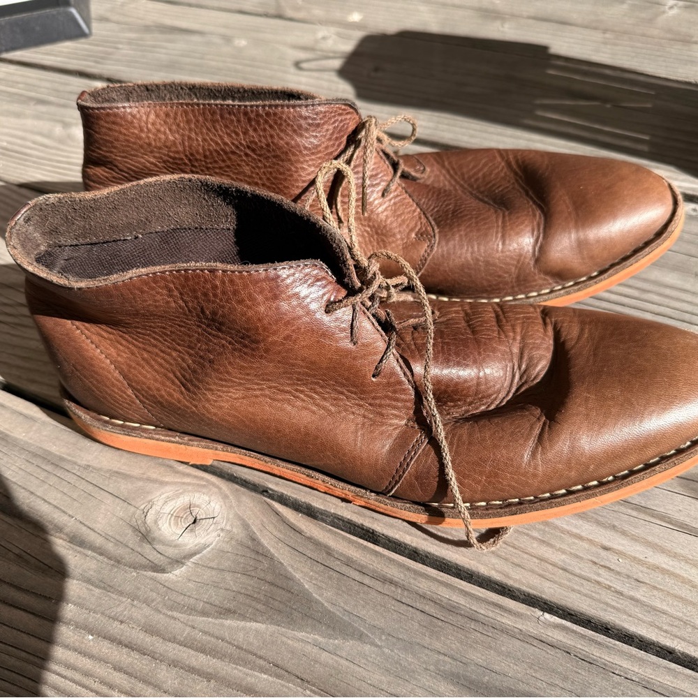 Cole Haan Men's Brown Leather Chukka Boots - Picture 2 of 5